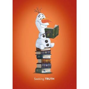 Komar Poster Frozen Olaf Reading