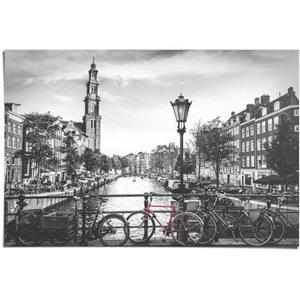 Reinders! Poster De grachten van Amsterdam: brug - fiets - stad - Nederland