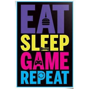 Reinders! Poster Eat sleep game repeat