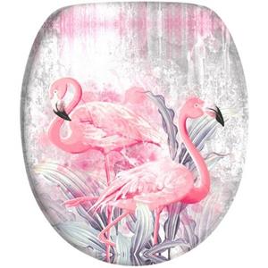 Sanilo WC-Sitz Flamingo, mit Absenkautomatik, BxL: 37,7 x 42,0 - 47,0 cm