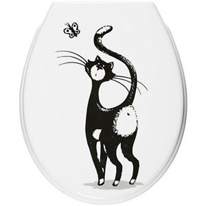 ADOB WC-Sitz Katze, Absenkautomatik, zur Reinigung abnehmbar