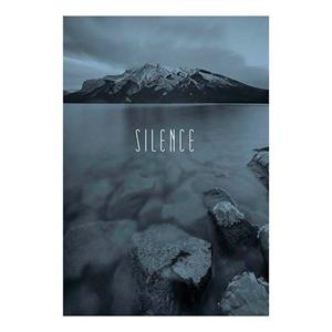 Komar Poster "Word Lake Silence Steel", Natur, (1 St.), Kinderzimmer, Schlafzimmer, Wohnzimmer