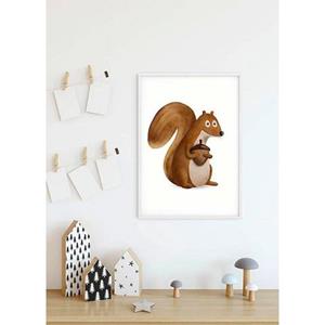 Komar Poster "Cute Animal Squirrel", Tiere, (1 St.), Kinderzimmer, Schlafzimmer, Wohnzimmer