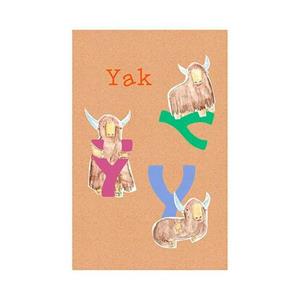 Komar Poster "ABC Animal Y", Buchstaben, (1 St.), Kinderzimmer, Schlafzimmer, Wohnzimmer