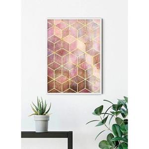 Komar Poster "Mosaik Rosso", Formen-Kunst, (1 St.), Kinderzimmer, Schlafzimmer, Wohnzimmer