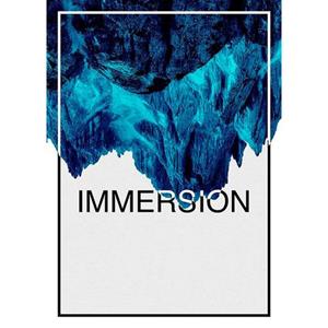 Komar Poster "Immersion Blue", Abstrakt-Sprüche & Texte, Höhe: 40cm