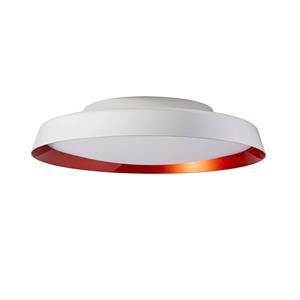 Carpyen LED plafondlamp Boop! Ø54cm wit/rood metallic