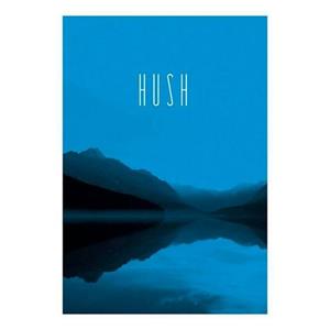 Komar Poster Word Lake Hush blue Hoogte: 70 cm