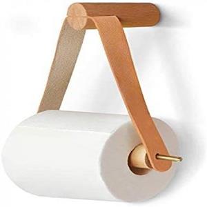 Elkuaie Toilettenpapierhalter Toilettenpapierhalter Holz Ohne Bohren, Nordic Kreative Rollenhalter