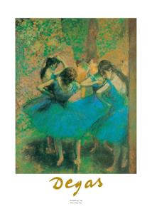 PGM Edgar Degas - Ballerine blu Kunstdruk 50x70cm