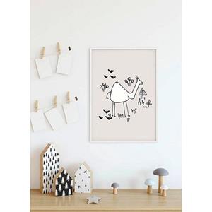 Komar Poster "Scibble Camel", Tiere, (1 St.), Kinderzimmer, Schlafzimmer, Wohnzimmer