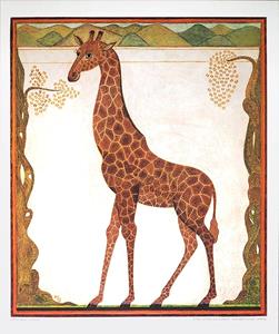PGM Beate Rose - Giraffe Kunstdruk 52x62cm