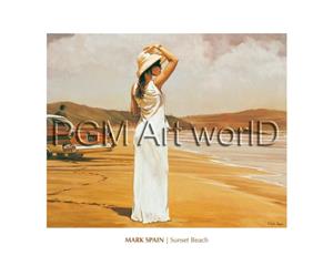 PGM Mark Spain - Sunset Beach Kunstdruk 50x40cm