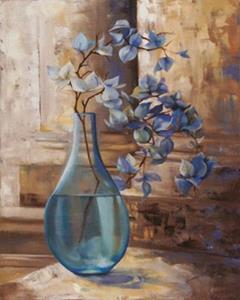 PGM L. Montillio - Blue Glass Still I Kunstdruk 40x50cm
