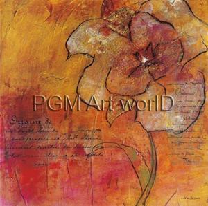 PGM Jane Bellows - Scripted Bloom 2 Kunstdruk 40x40cm