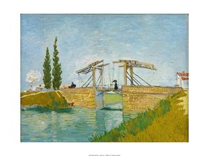 PGM Vincent Van Gogh - Die Zugbrücke Kunstdruk 80x60cm