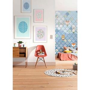 Komar Poster "Shelly Patterns Blue", Formen-Kunst, (1 St.), Kinderzimmer, Schlafzimmer, Wohnzimmer