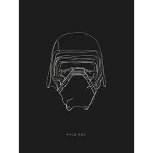 Komar Poster "Star Wars Lines Dark Side Kylo", Star Wars, (1 St.), Kinderzimmer, Schlafzimmer, Wohnzimmer