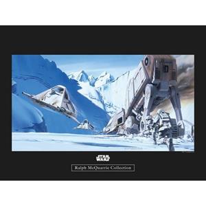 Komar Poster "Star Wars Classic RMQ Hoth Battle Snowspeeder", Star Wars, (1 St.), Kinderzimmer, Schlafzimmer, Wohnzimmer