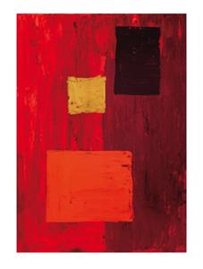 PGM Jodi Phillips - Schlichtes Rot Kunstdruk 60x80cm