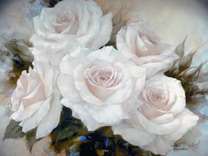 PGM Igor Levashov - White Roses III Kunstdruk 80x60cm