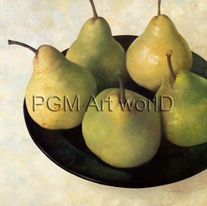 PGM Fabrice De Villeneuve - Classic Bartlett Pears Kunstdruk 70x70cm