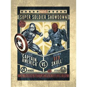 Grupo Erik Marvel Comics Captain America VS Red Skull Kunstdruk 30x40cm