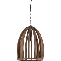 Light&Living Hanglamp Ø38x46 cm HARANKA hout donker bruin