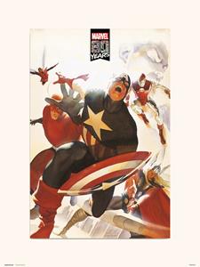 Grupo Erik Marvel 80 Years Avengers Kunstdruk 30x40cm