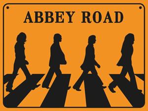 Grupo Erik Abbey Road Sign Kunstdruk 40x30cm