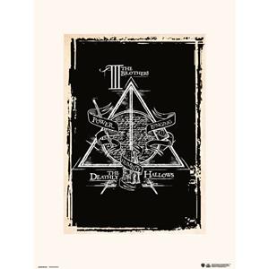 Grupo Erik Harry Potter Deathly Hallows Symbol Kunstdruk 30x40cm