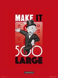 Grupo Erik Monopoly Make It 500 Large Kunstdruk 30x40cm