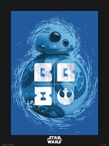 Grupo Erik Star Wars Episode IX BB 8 Blue Kunstdruk 30x40cm