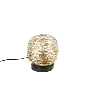 QAZQA Design tafellamp goud 20 - Sarella