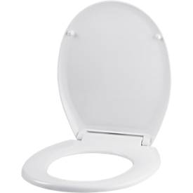 WC-Sitz "Relax", L 445 x B 375 mm, Scharniere aus Metall, weiß