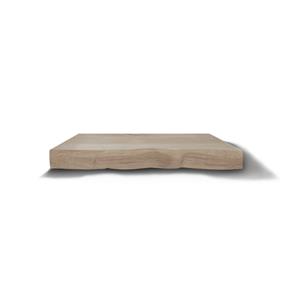 Boss & wessing Bovenblad BWS Eiken Massief Hout Zonder Boomschors 60 cm Olie Wit