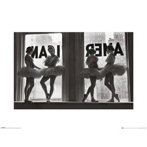 Pyramid Kunstdruk Time Life Ballet Dancers in Window 60x80cm