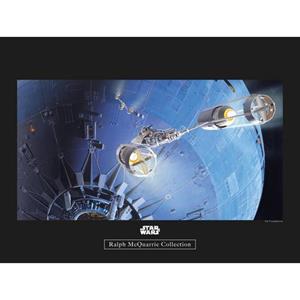 Komar Poster "Star Wars Classic RMQ Death Star Attack", Star Wars, (1 St.), Kinderzimmer, Schlafzimmer, Wohnzimmer