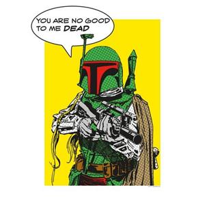 Komar Poster "Star Wars Classic Comic Quote Boba Fett", Star Wars, (1 St.), Kinderzimmer, Schlafzimmer, Wohnzimmer