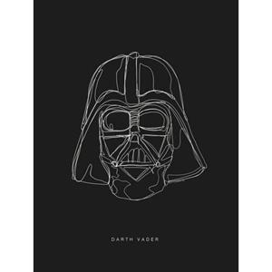 Komar Poster "Star Wars Lines Dark Side Vader", Star Wars, (1 St.), Kinderzimmer, Schlafzimmer, Wohnzimmer