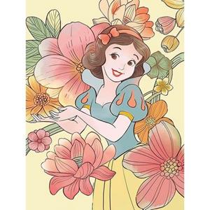 Komar Poster "Snow White Flowers", Disney, Höhe: 50cm