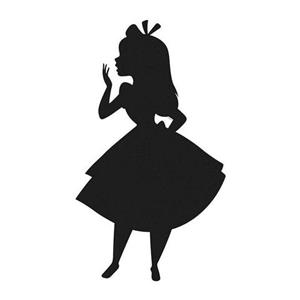 Komar Poster "Alice Silhouette", Disney, Höhe: 40cm