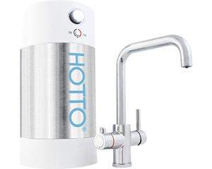 Hotto Quadro Kokendwaterkraan RVS met combiboiler 8 liter