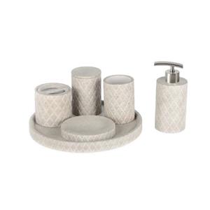 Ideavit Accessoires Set  Idea.Isy Rond Beton Licht Grijs