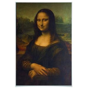 k&lwallart Da Vinci Kunstdruck Poster Mona Lisa 30x45cm Wanddeko Wandposter