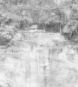 Dimex Waterfall Abstract I Fotobehang 225x250cm 3-banen