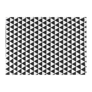 Krumble Theedoek - Driehoek patroon - Zwart/wit