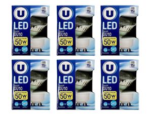 GU10 LED Spot 4.6-50W Extra Warm Wit 6-Pack