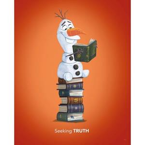Komar Poster Frozen Olaf Reading