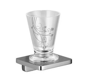 Villeroy & Boch Lafleur Glashouder Met Glas Met Decor Chroom